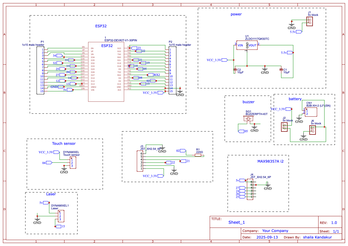Gesture Controller Schematic
